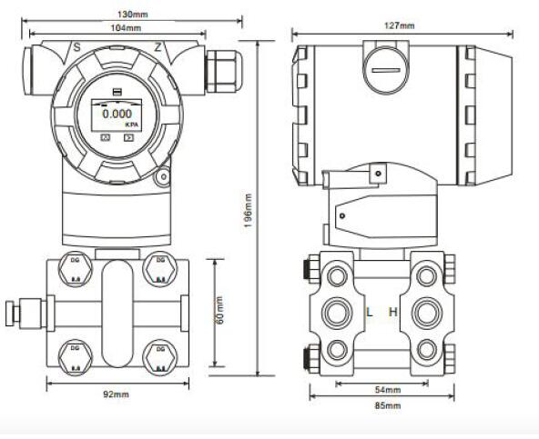 FG700智能差压变送器(图3) FG700智能差压变送器(图3)